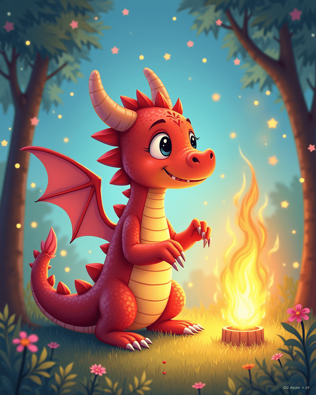 The Friendly Dragon Who Feared Fire