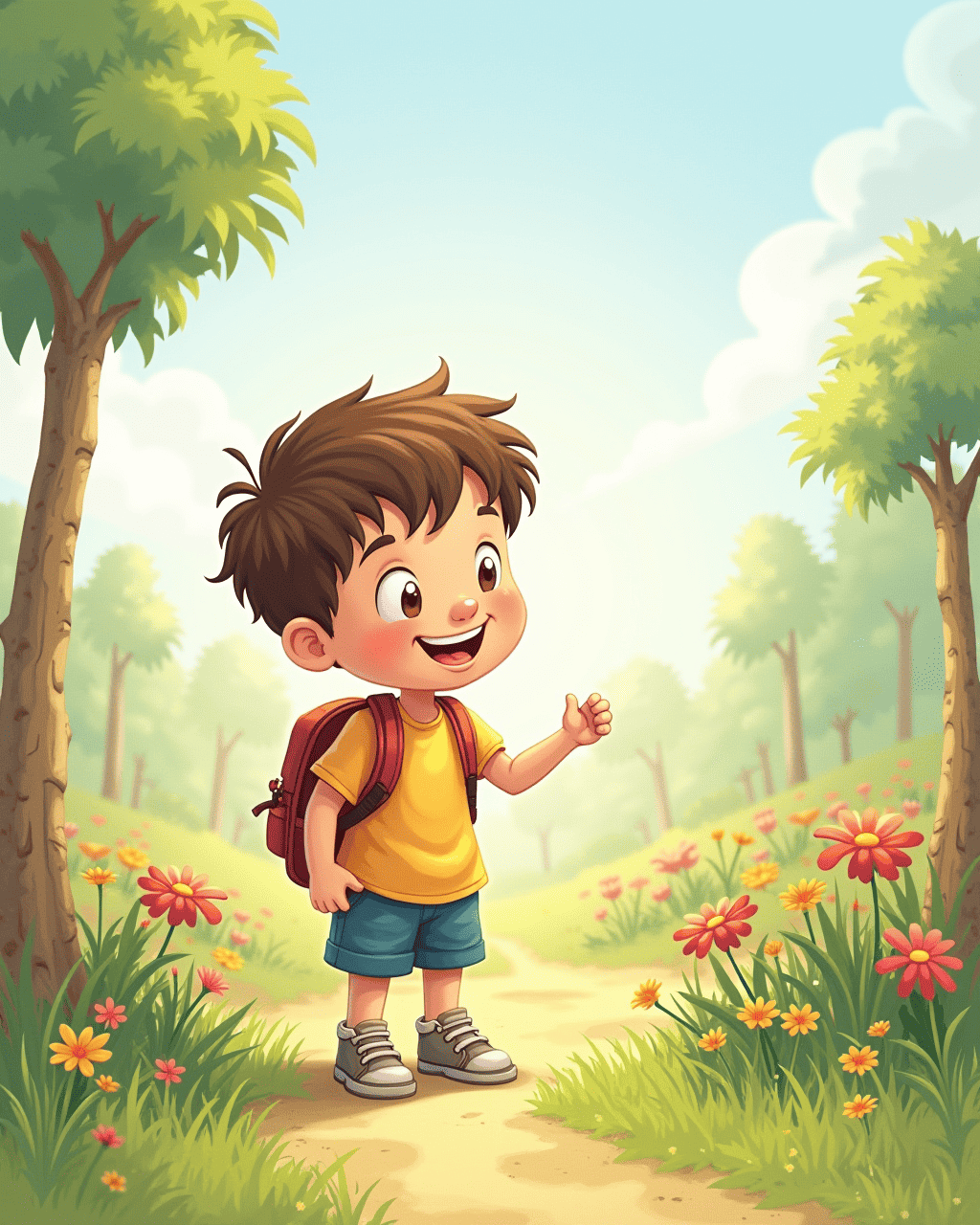 A Boy Who Faces His First Fear