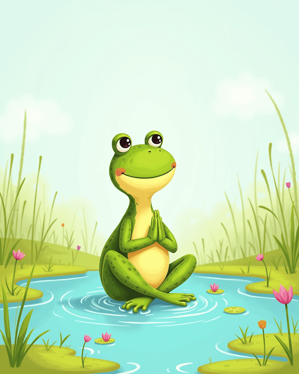 The Frog Who Teaches Yoga