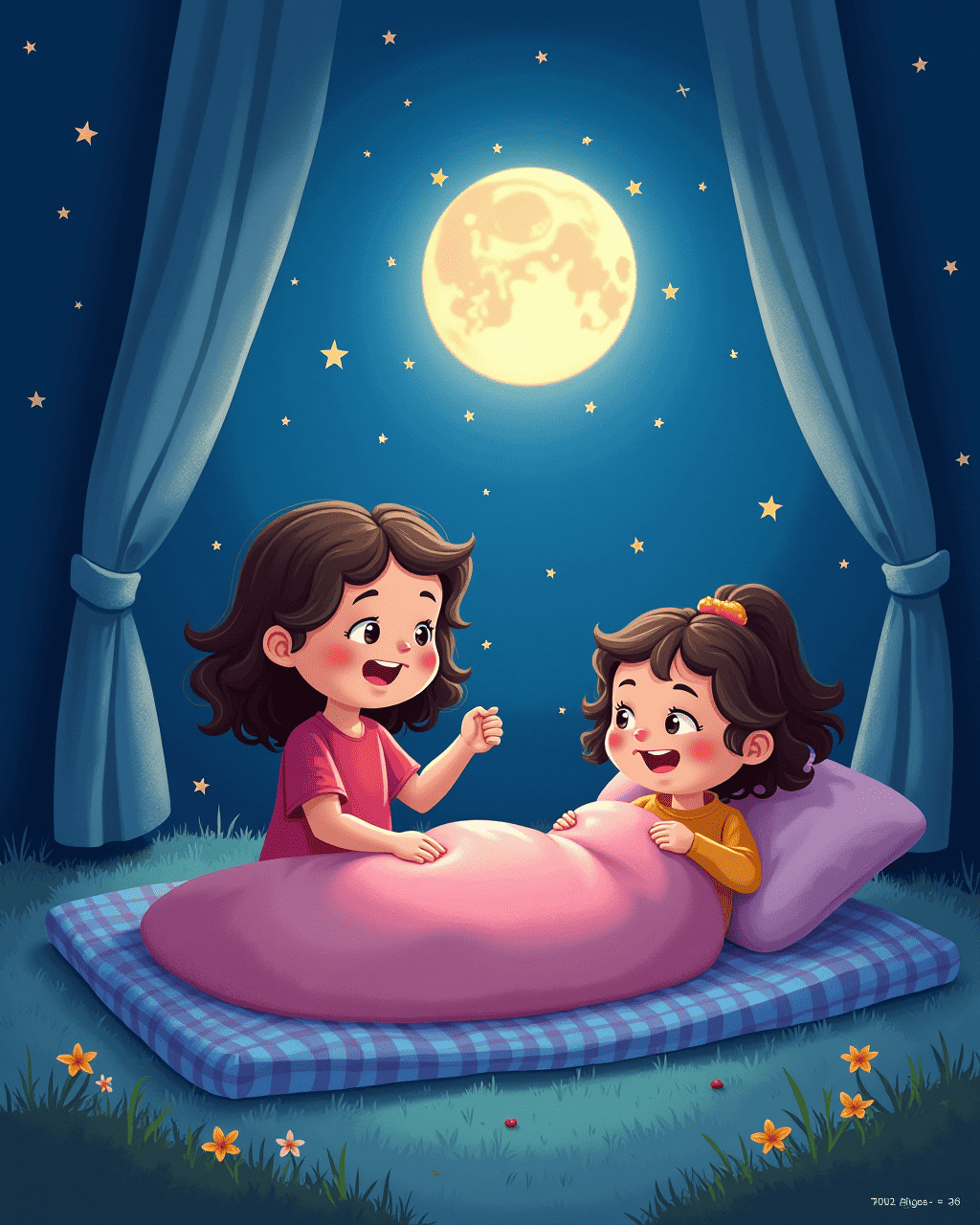 A Girl’s First Sleepover Adventure