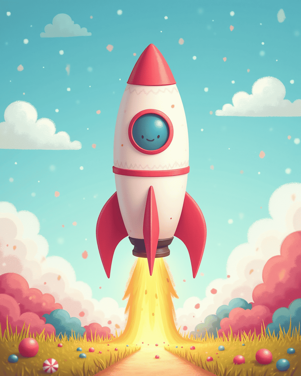 Sweet Journey on a Rocket Powered by Candy