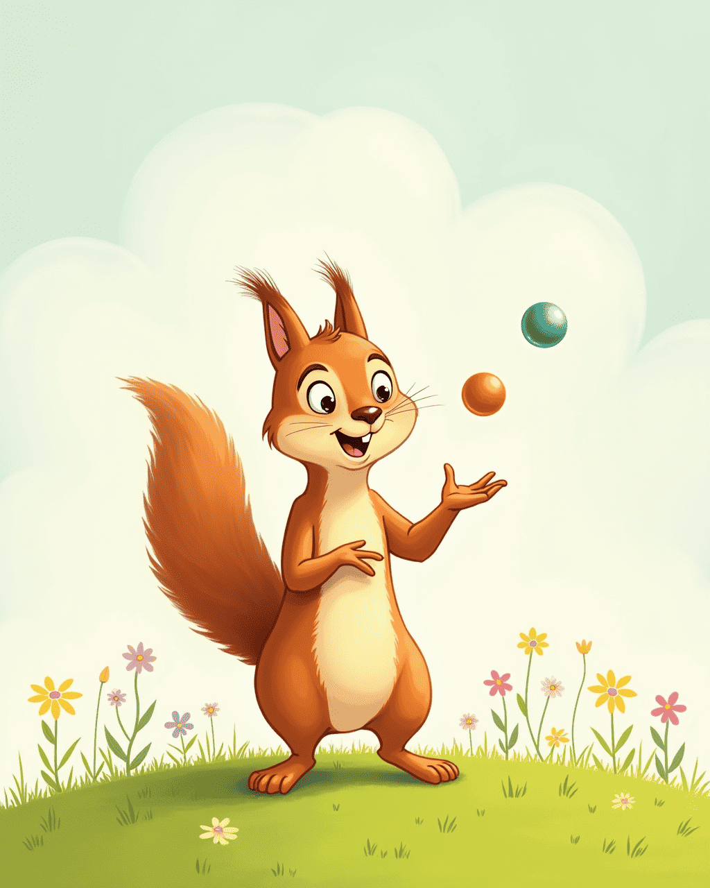 A Squirrel Who Can Juggle