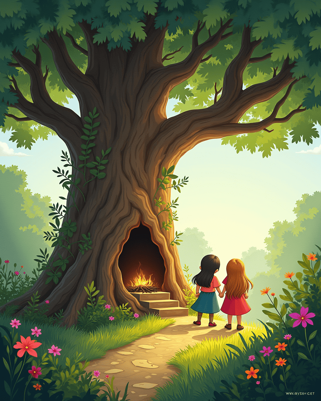 The Enchanted Tree: A Wizard School Inside