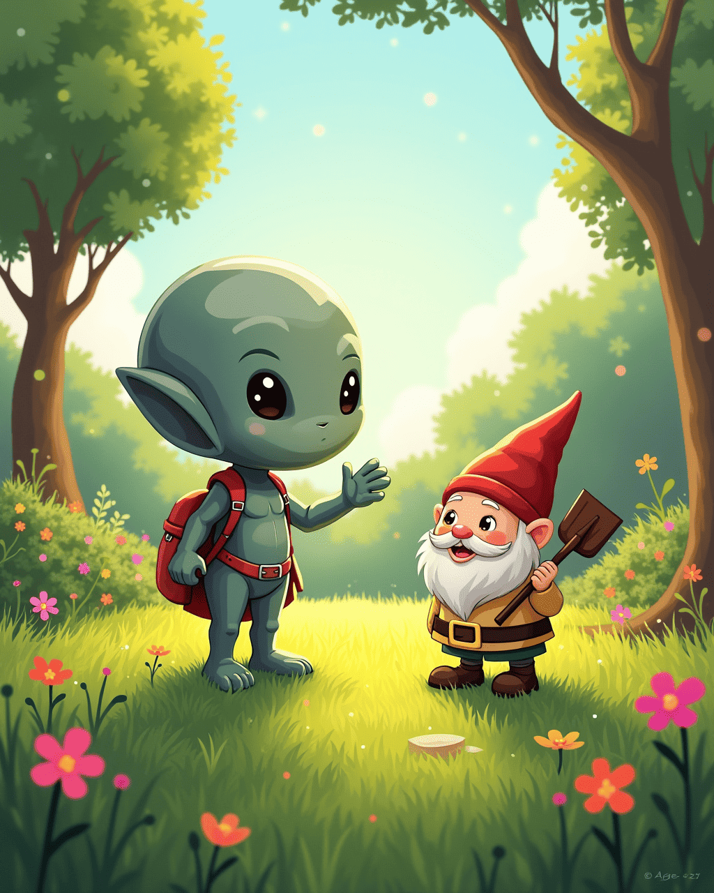 The Alien and the Garden Gnome