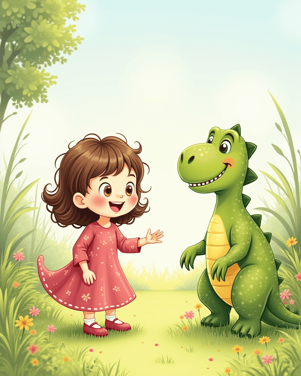 Lily and the Dinosaur with Manners