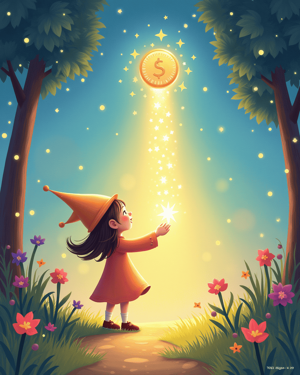 The Magic Coin of Silly Wishes