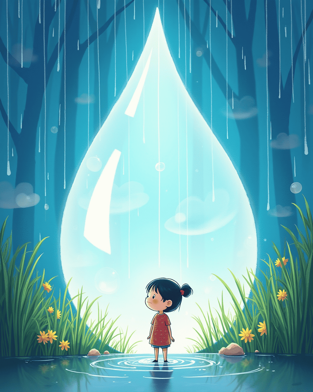 The Adventure Inside a Single Raindrop