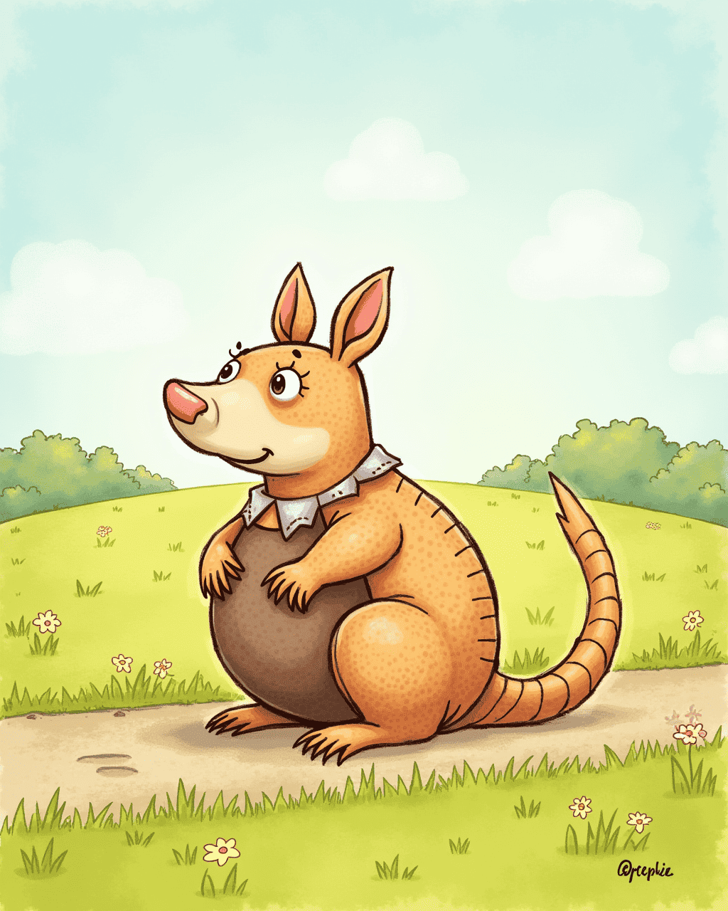 The Armadillo Who Couldn’t Roll Up