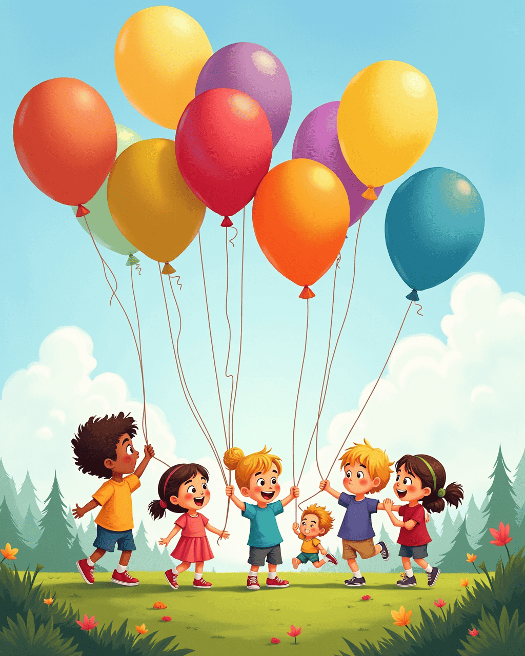 The Balloon‑Bouncing Bunch