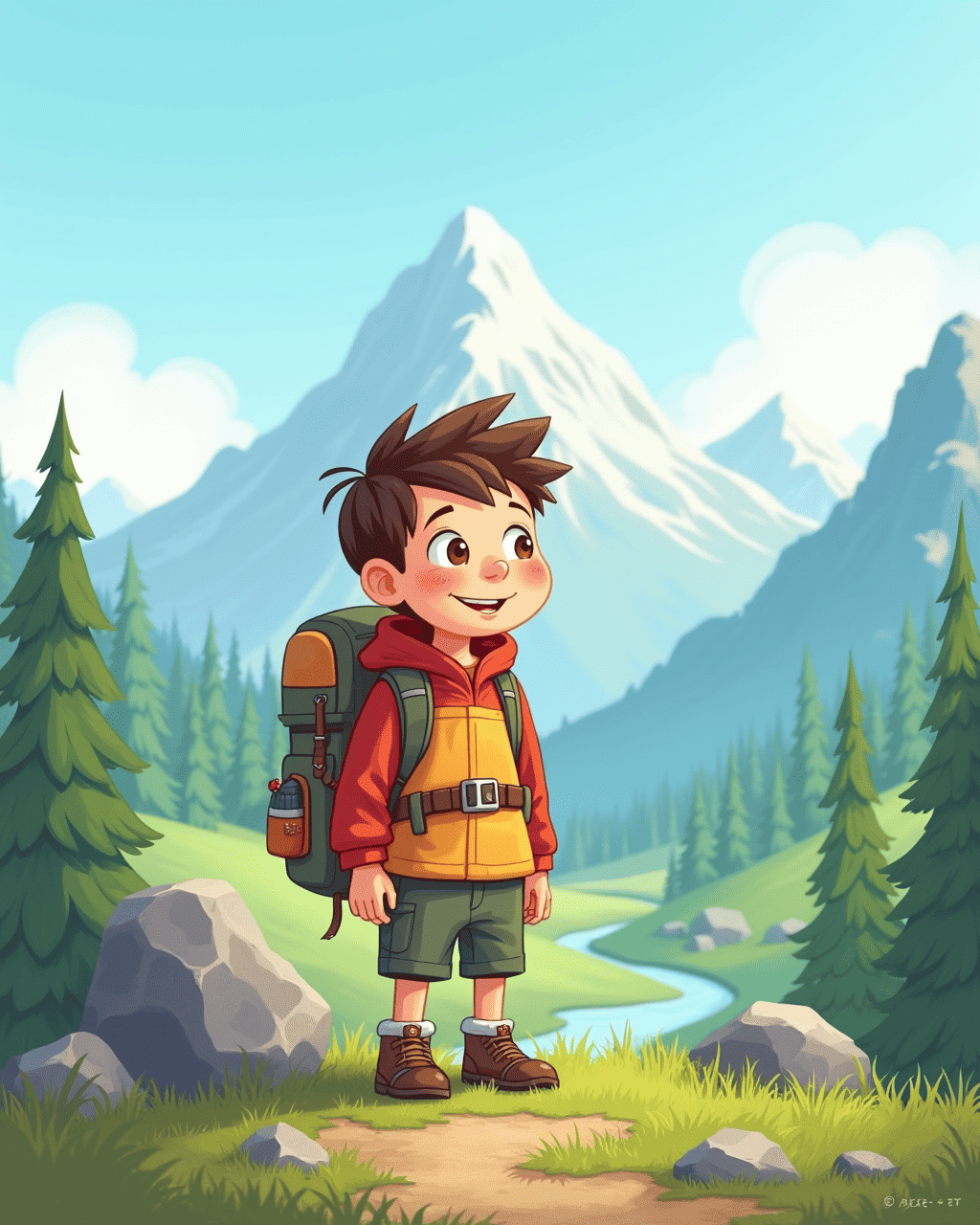 The Boy Who Becomes a Mountain Explorer