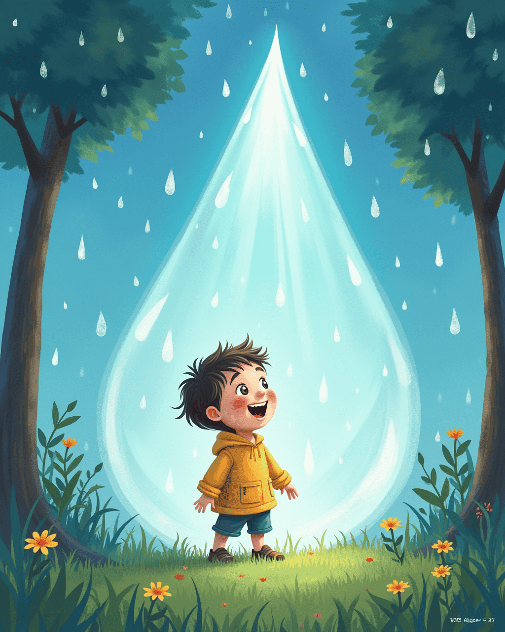 The Boy Who Becomes a Raindrop