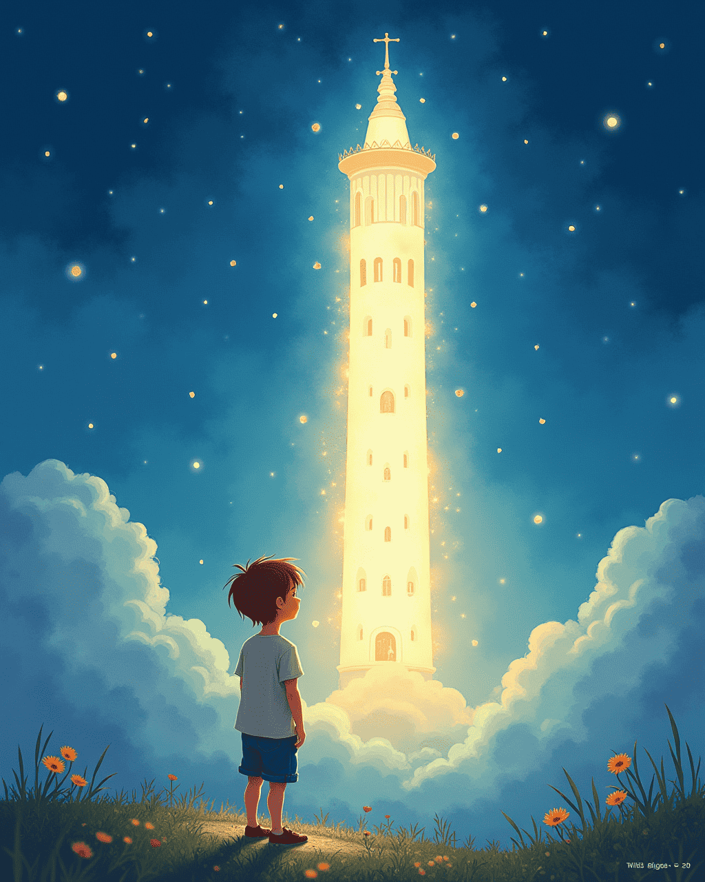 The Boy Who Climbs the Tower of Light