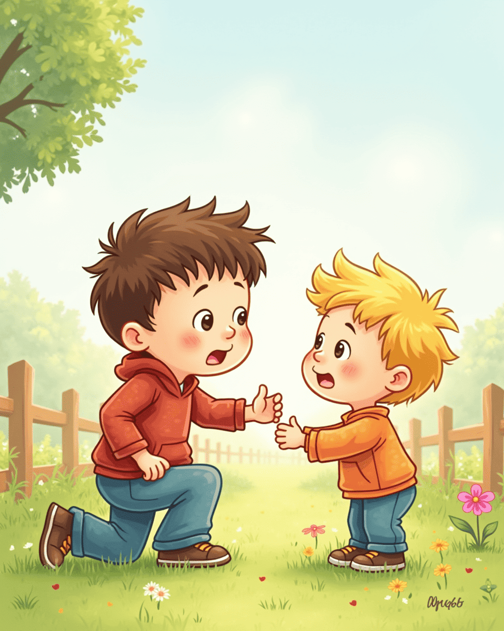 The Boy Who Helps a Sad Friend