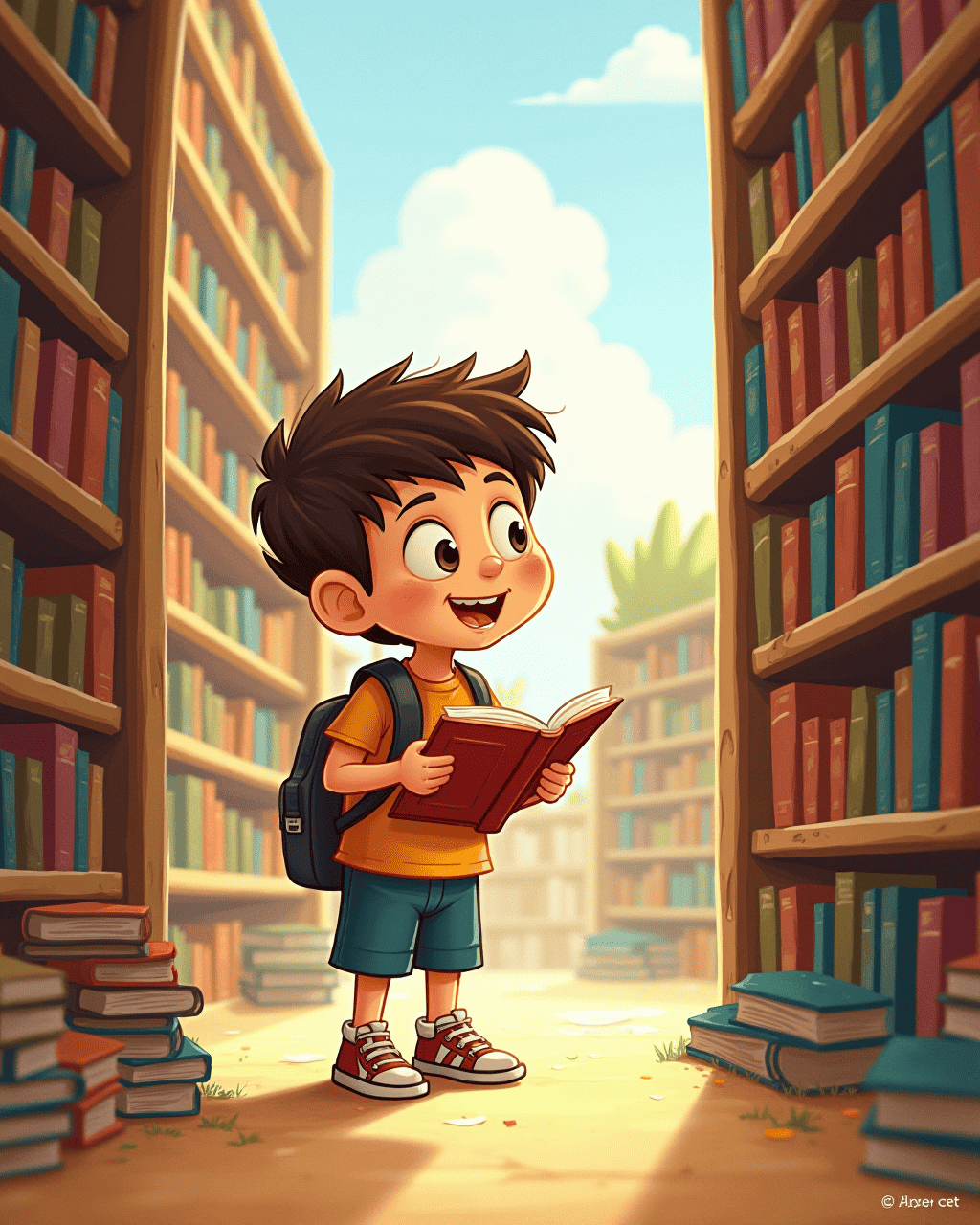 The Boy Who Saves the Library