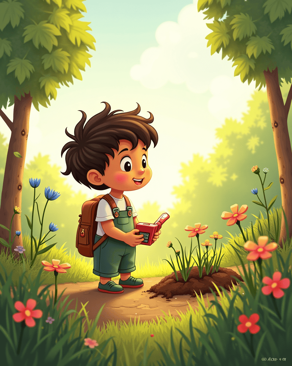 The Boy Who Starts a Small Garden