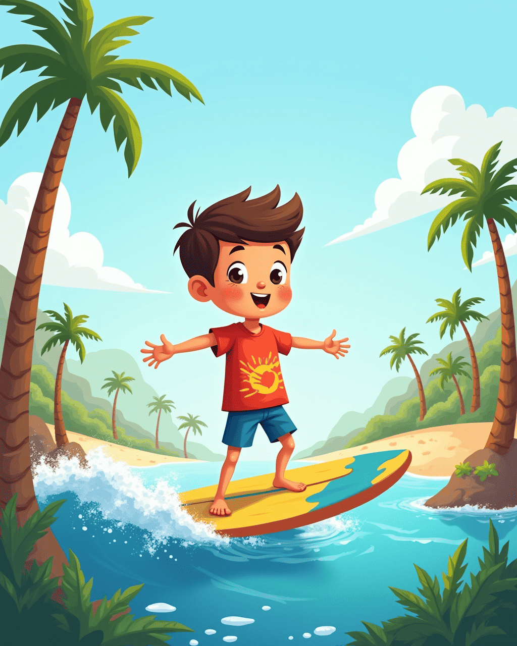 The Boy Who Surfed Through Countries