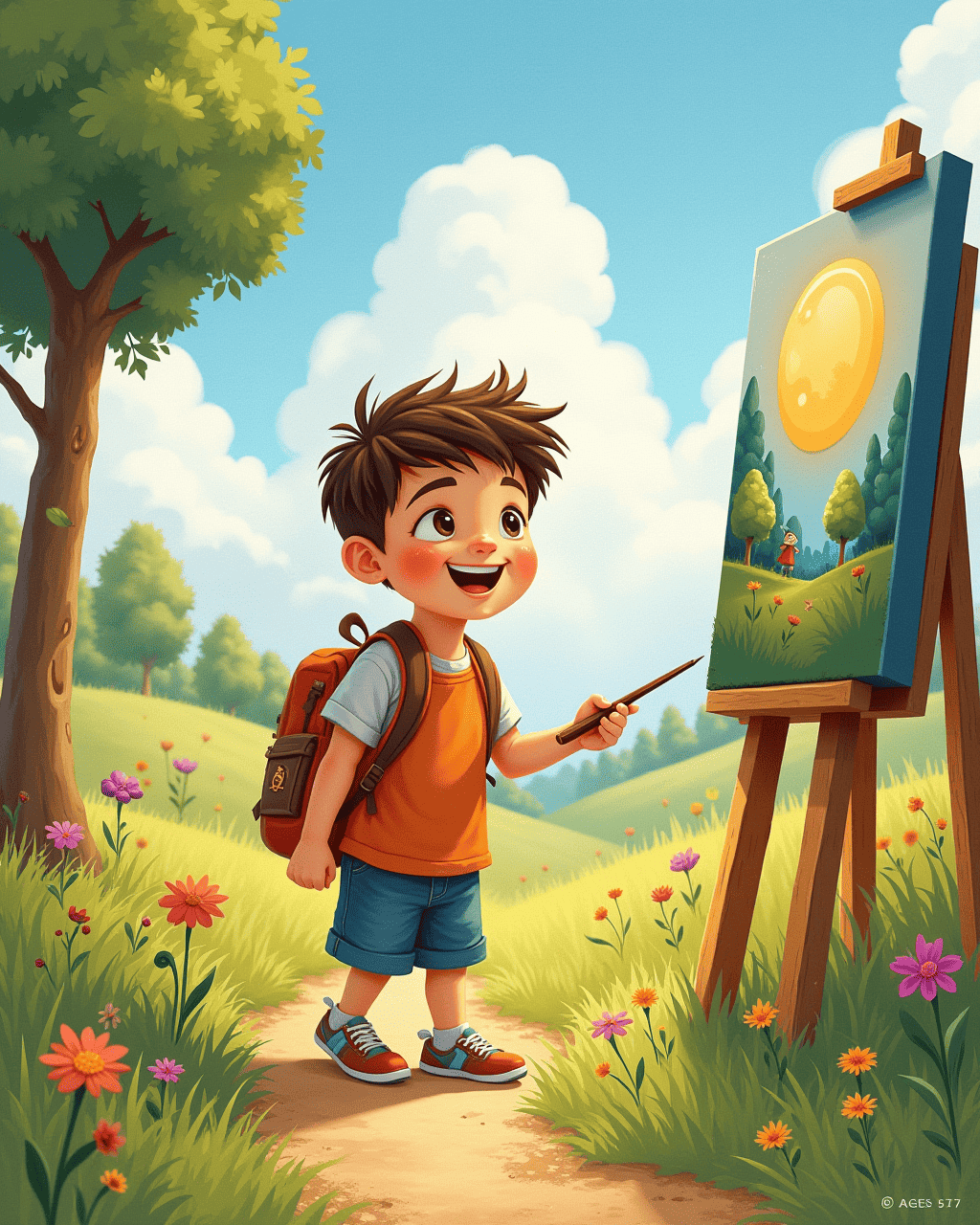 The Boy Who Walks Into a Painting