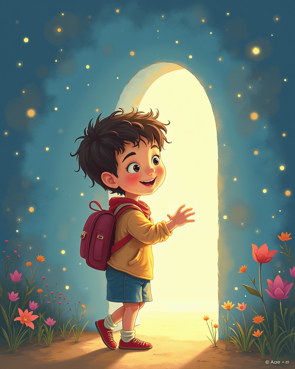 The Boy With a Door on His Arm