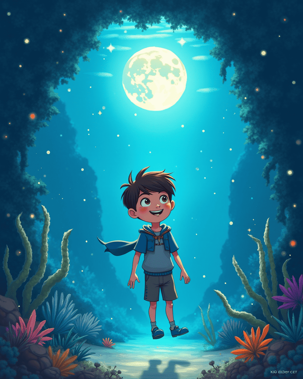 The Child Who Dives Into an Underwater Temple