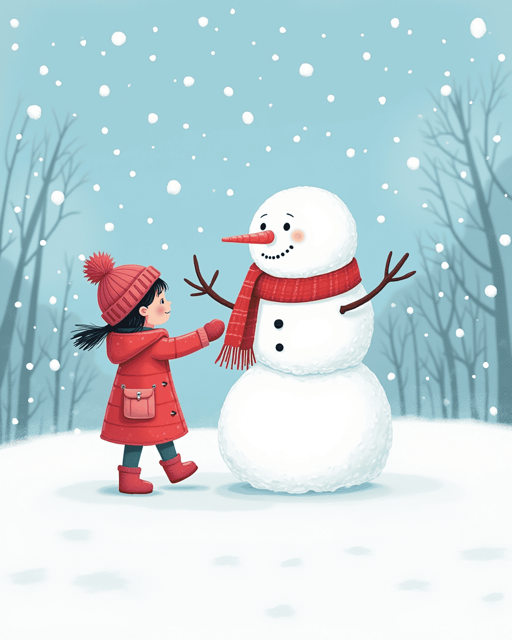 The Child Who Helped the Lonely Snowman