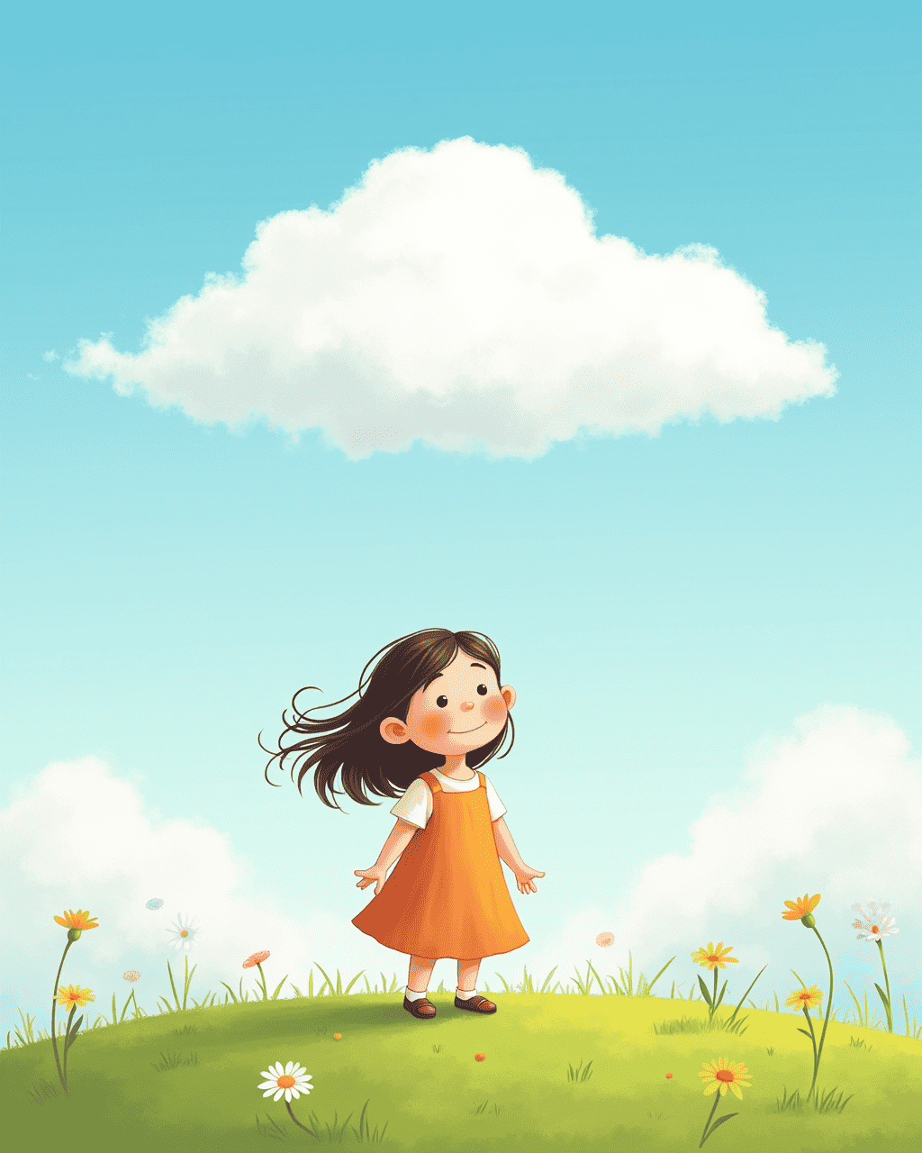The Girl Who Befriends a Cloud