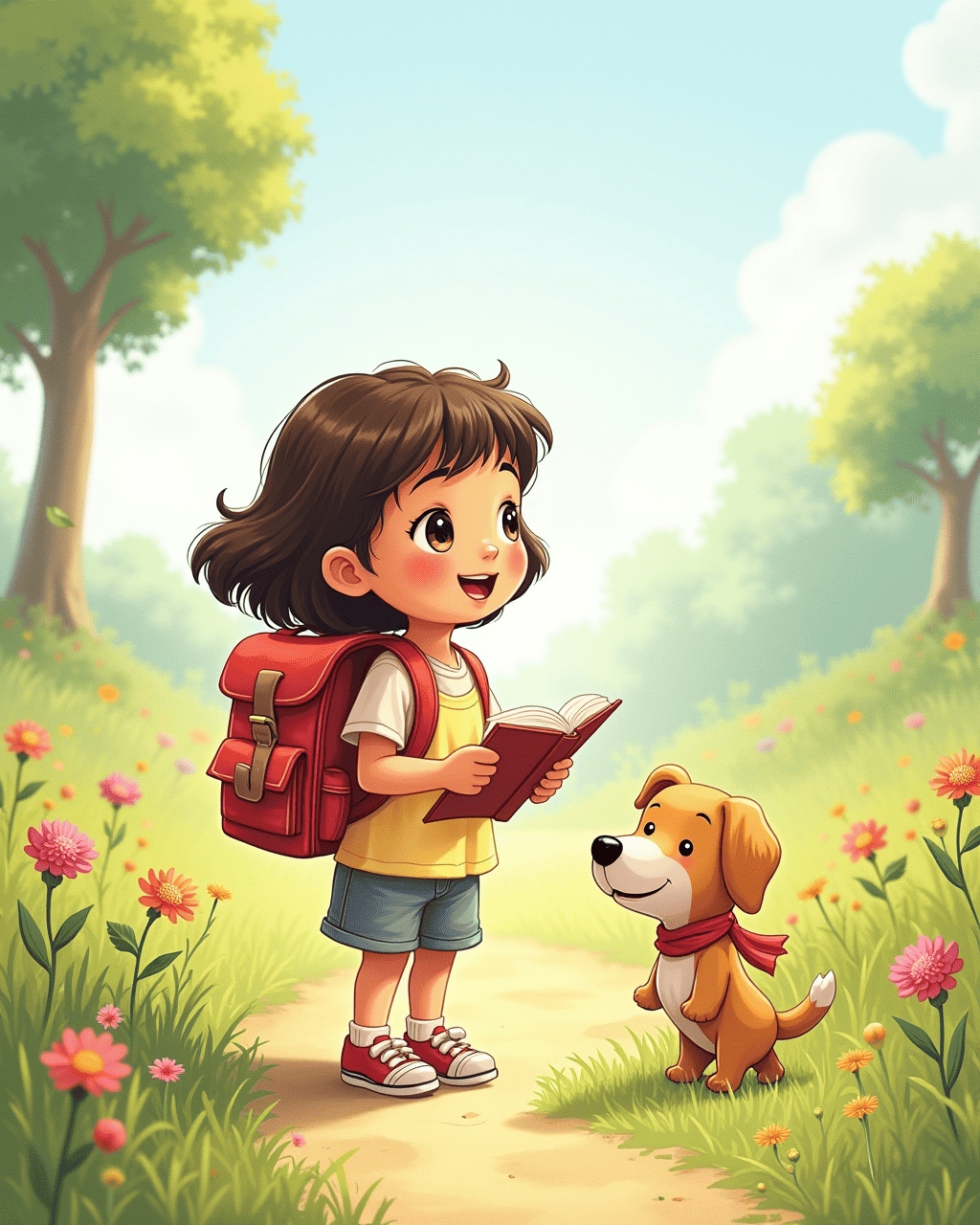 A Library in Her Backpack