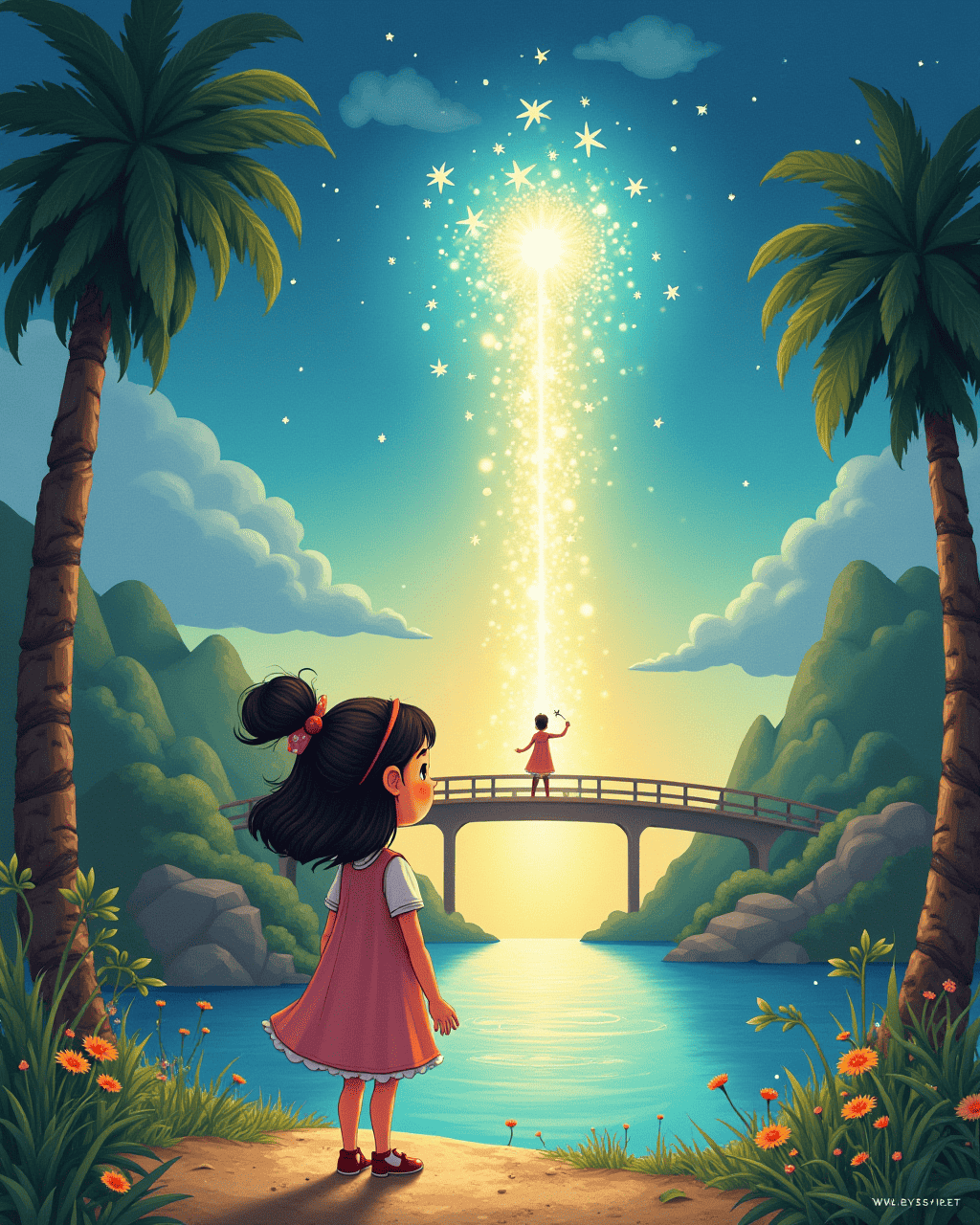 The Girl Who Finds a Bridge to Another Dimension