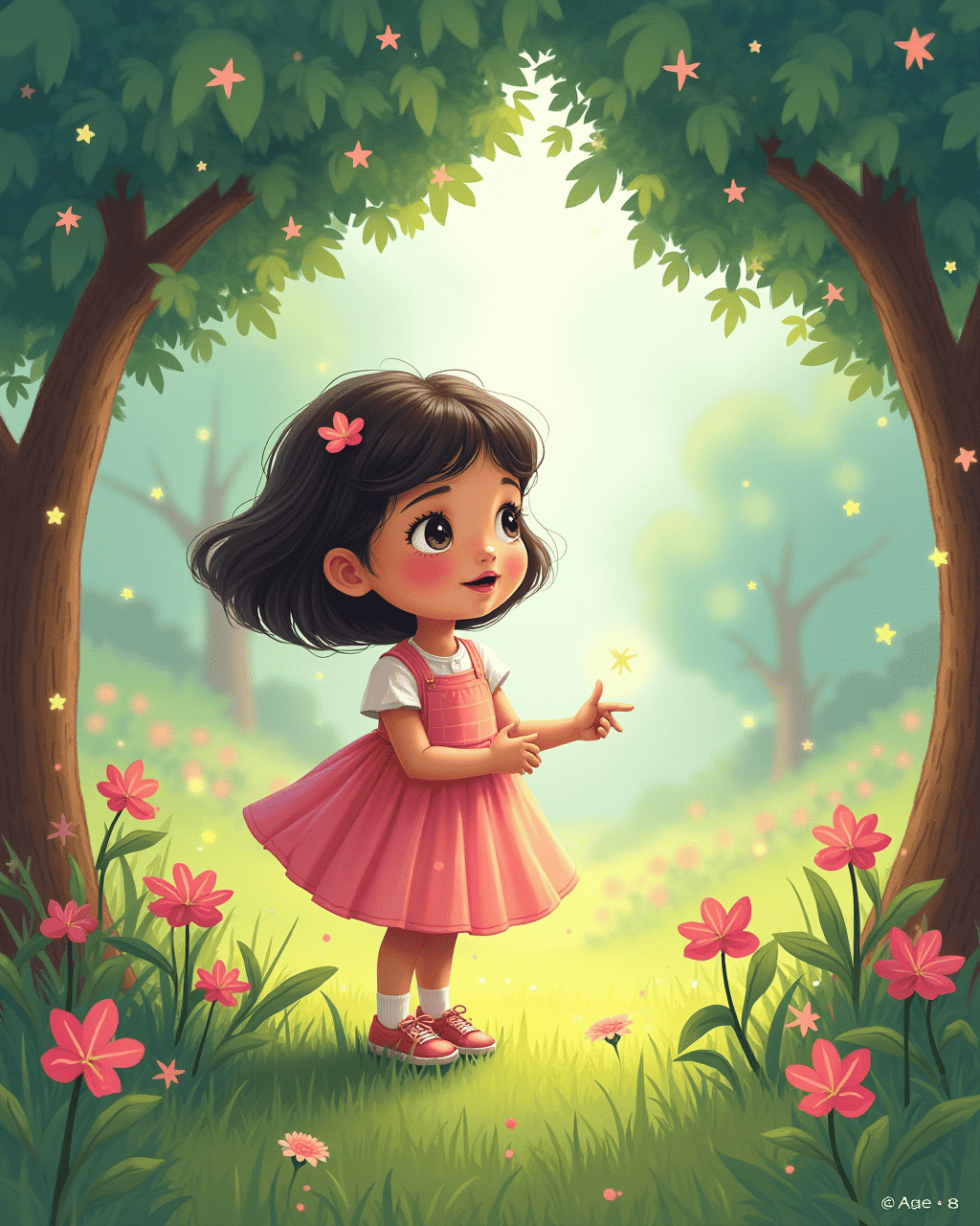 The Girl Who Finds a Hidden Orchard of Magic