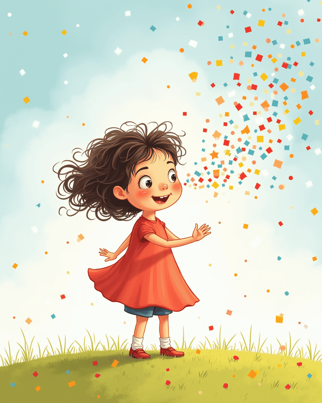 The Girl Who Sneezes Confetti