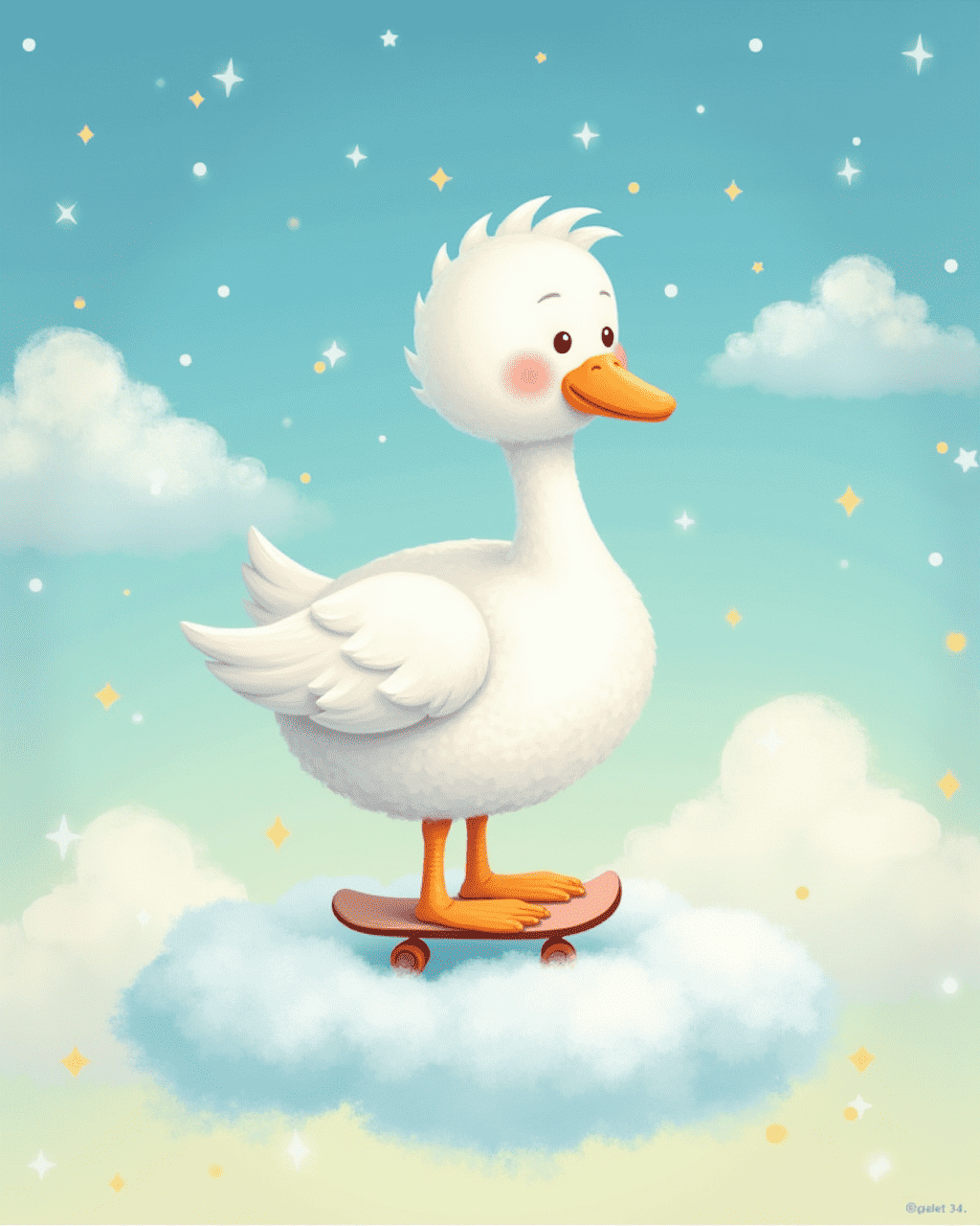 The Goose Who Wanted to Skate on Clouds