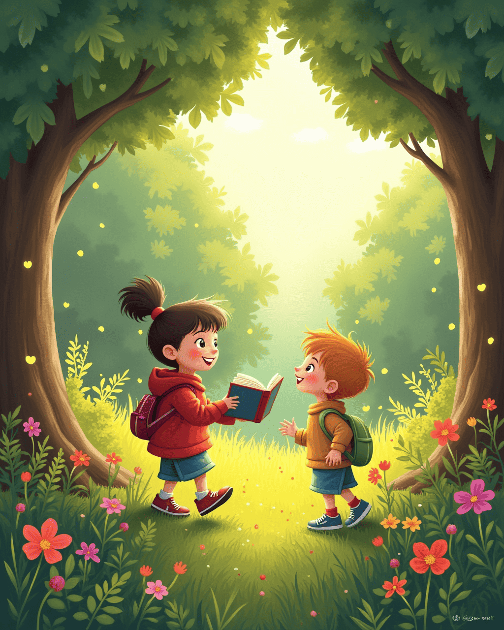 The Kids Who Find a Hidden Forest Library