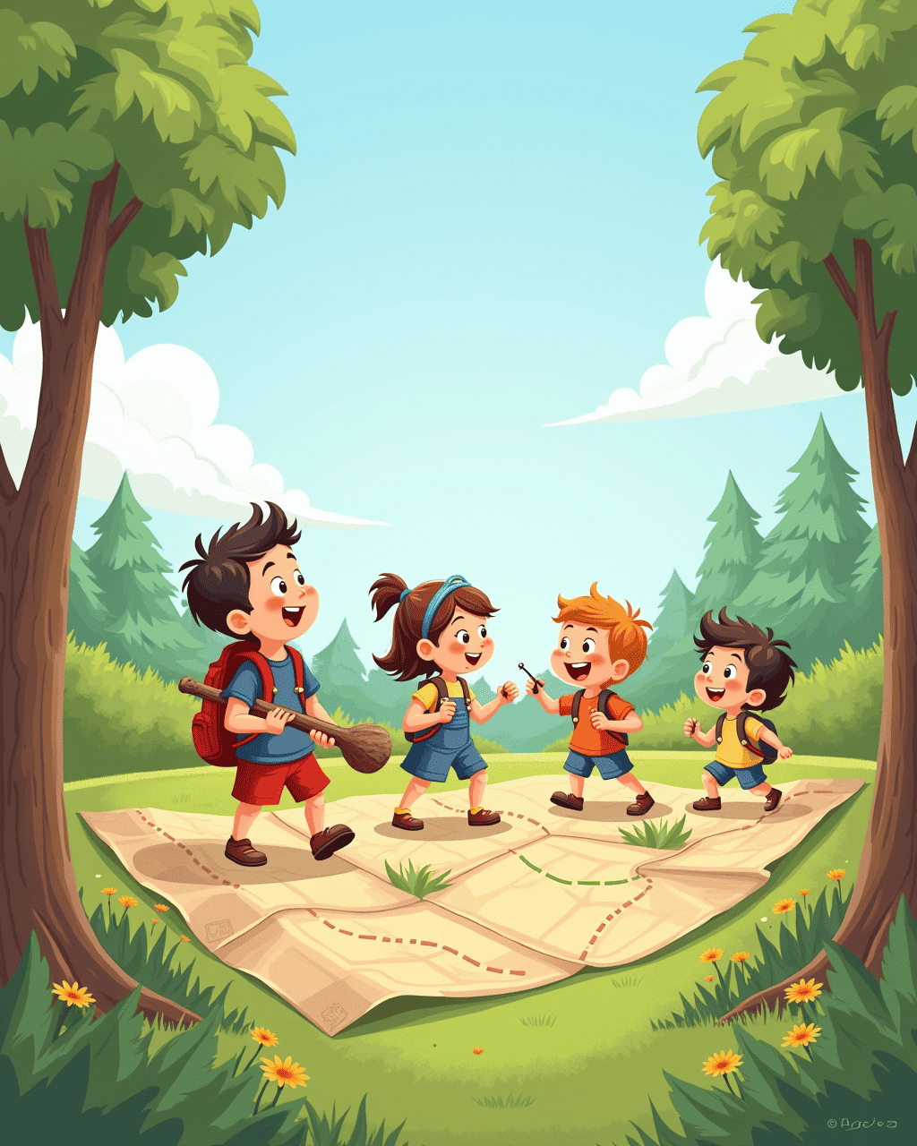 The Kids Who Follow a Map Drawn by Birds