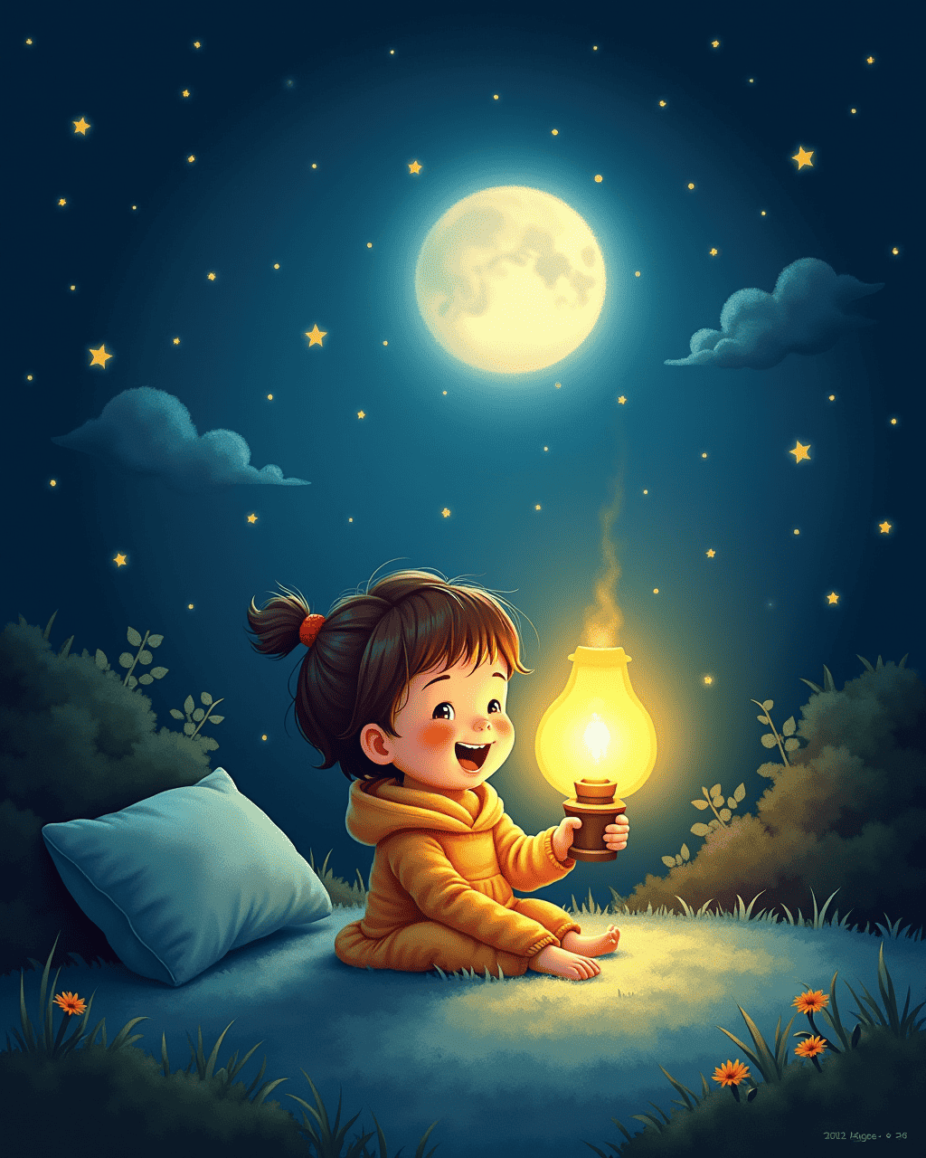 The Little Lamp Who Was Afraid of the Dark