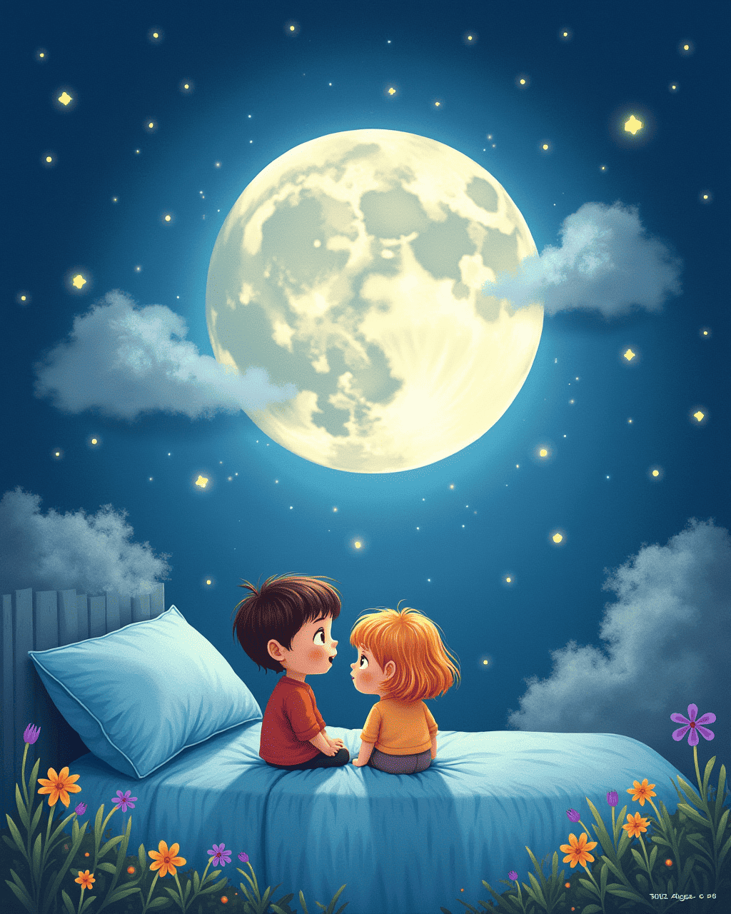 The Moon Who Tucked Kids In