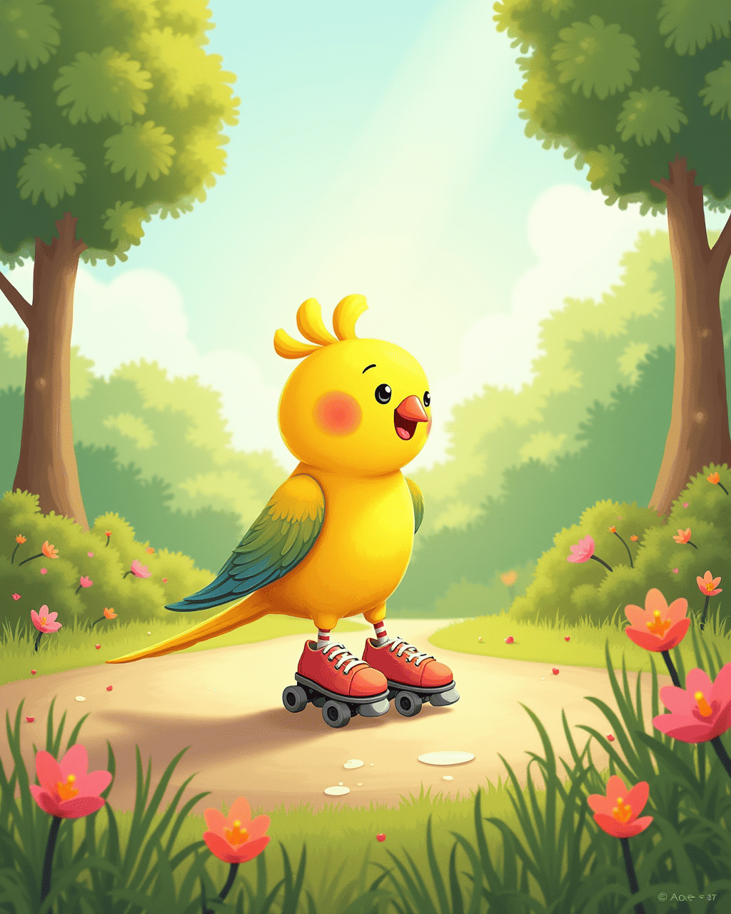 The Parakeet Who Loved Roller Skating