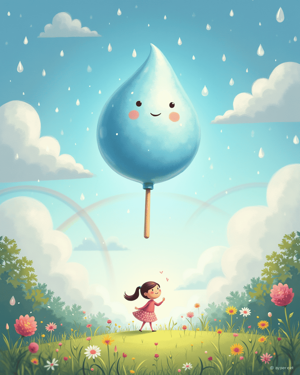 The Perfect Raindrop Lollipop