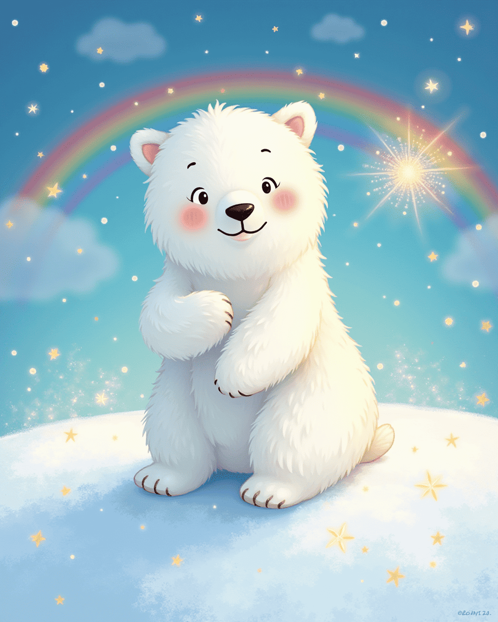The Polar Bear Who Loves Rainbows