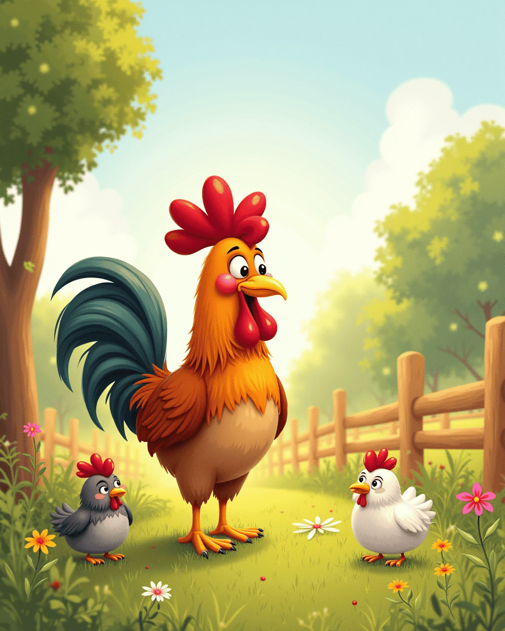 The Rooster Who Slept In