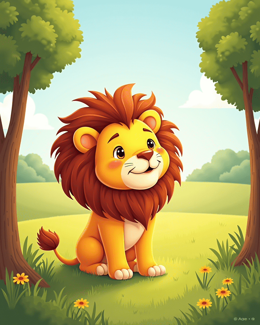 The Shy Lion Who Whispered