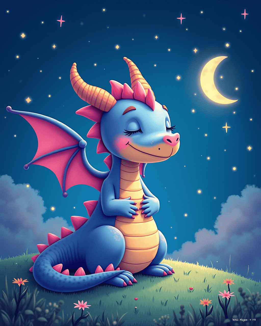 The Sleepy Dragon Who Guarded the Night