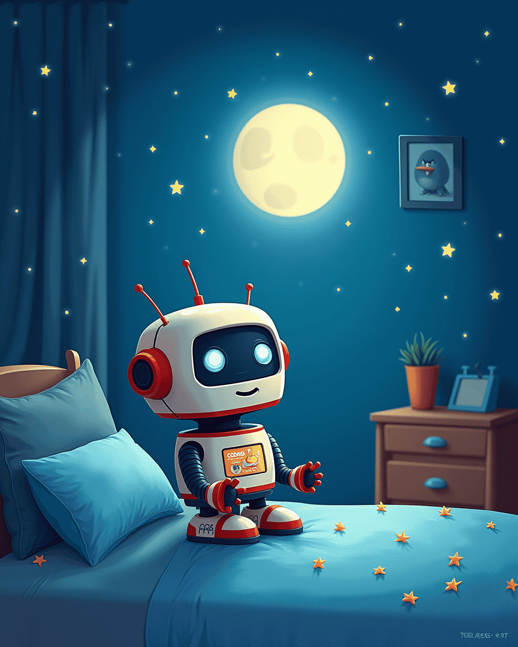 The Toy Robot Who Saves Bedtime
