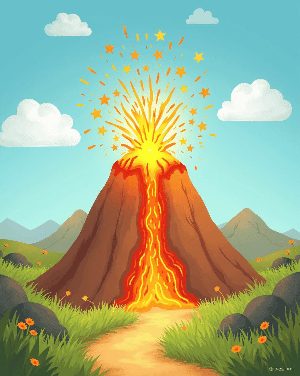 The Volcano That Writes Messages