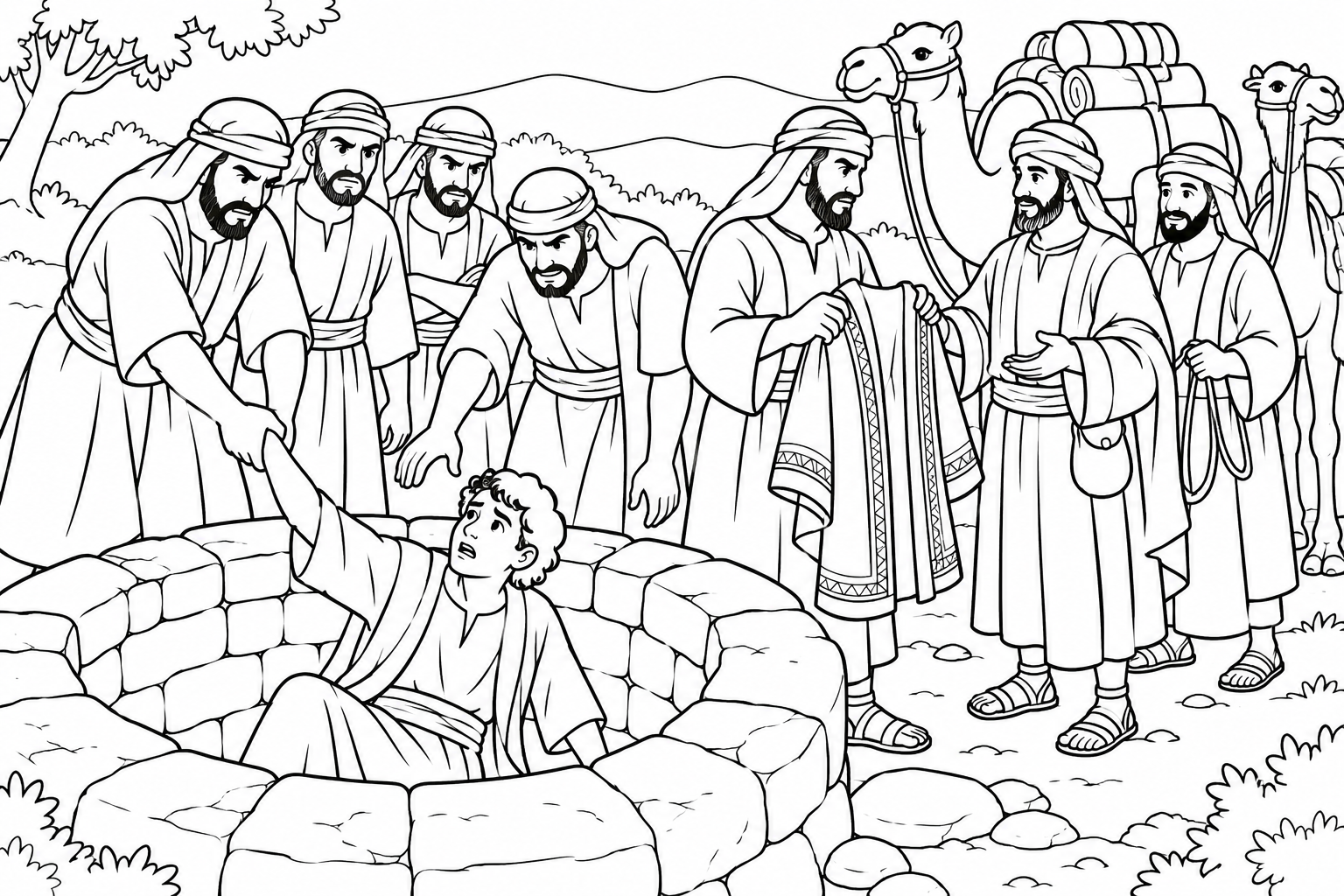 016 Jacobs Favourite Son, Joseph — coloring page