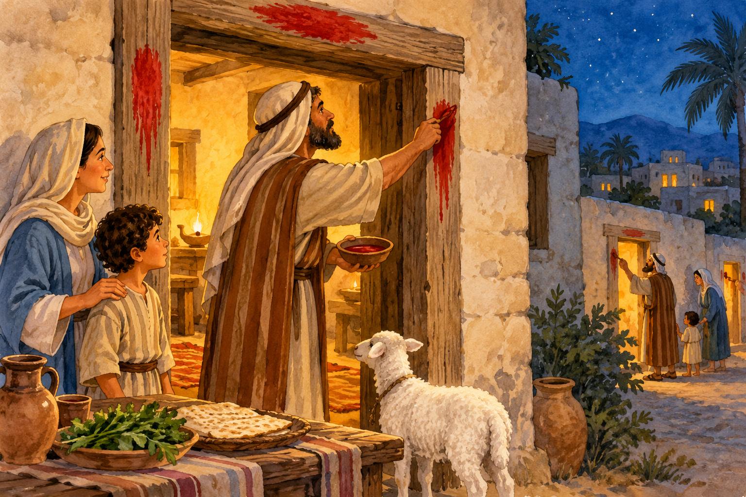 022 The Last Plague and the Passover — color illustration