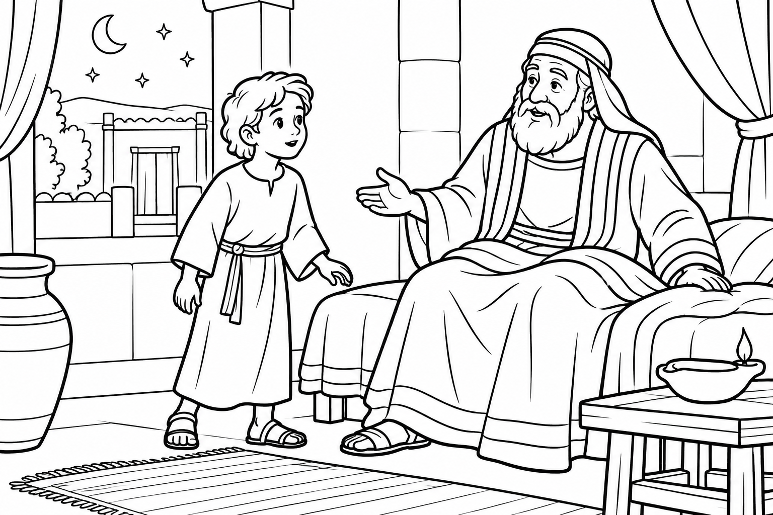 030 The Prophet Samuel — coloring page