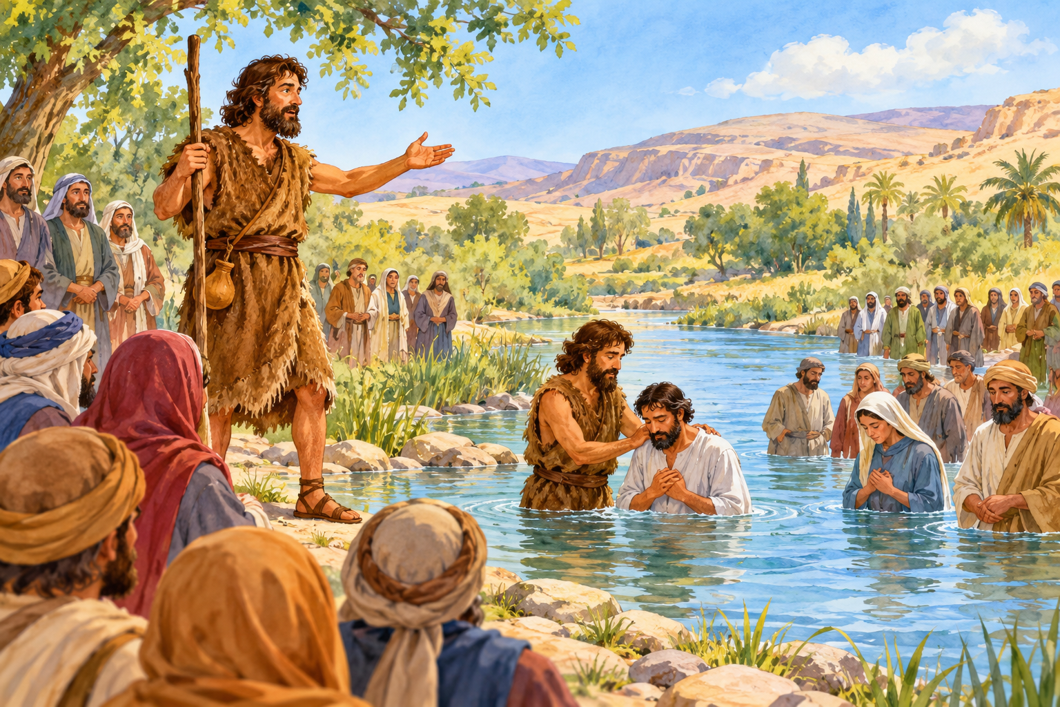053 John the Baptist — color illustration