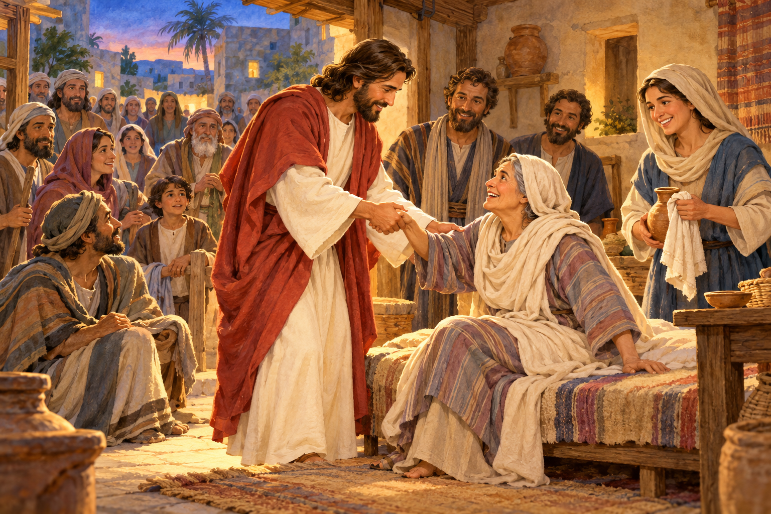 063 Jesus the Healer — color illustration