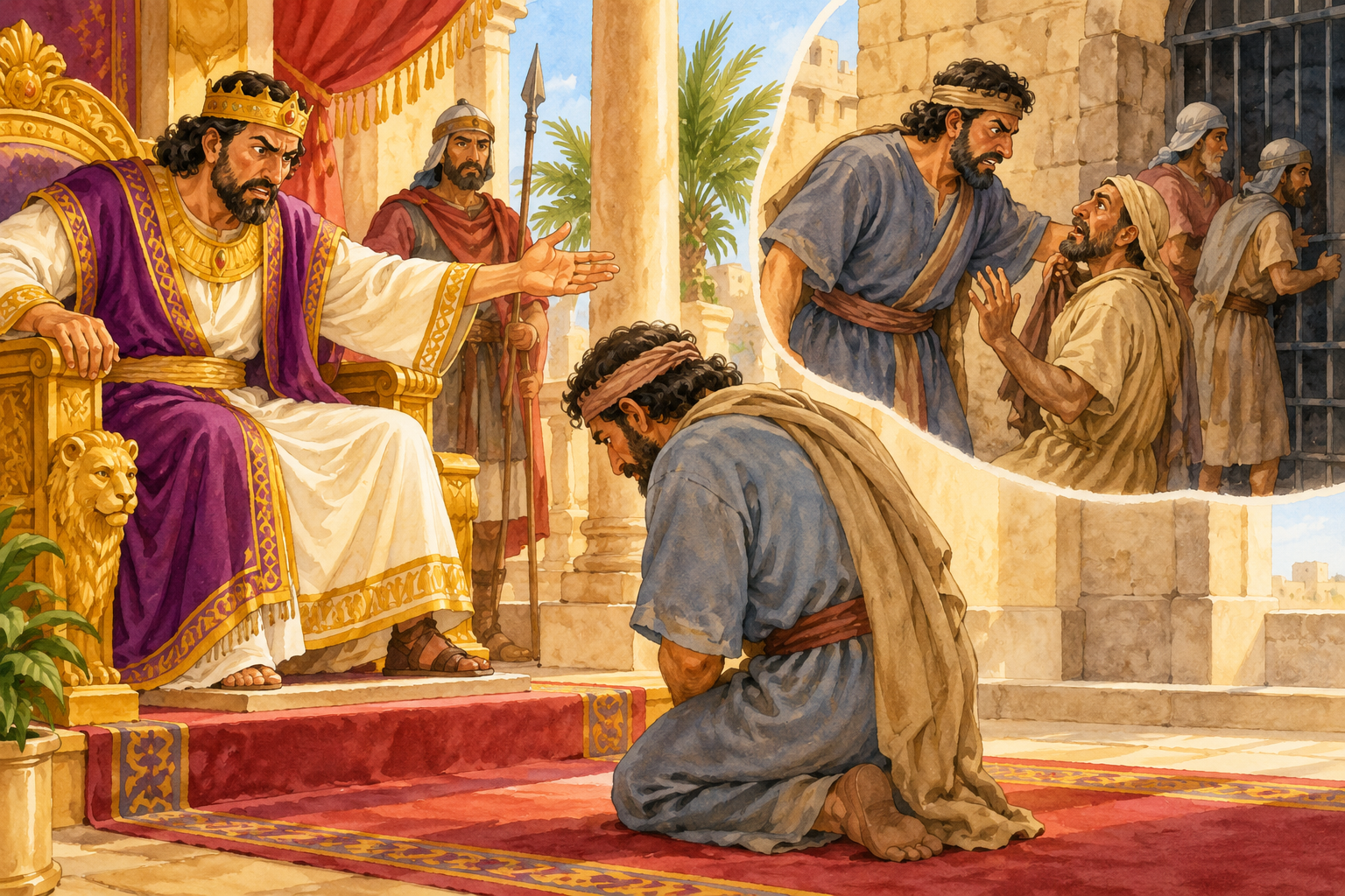 078 The Man Who Refused to Forgive — color illustration