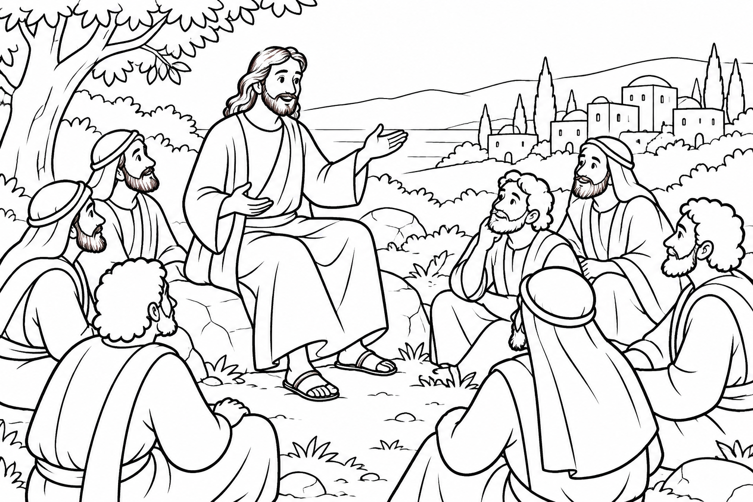 082 The Lords Prayer — coloring page