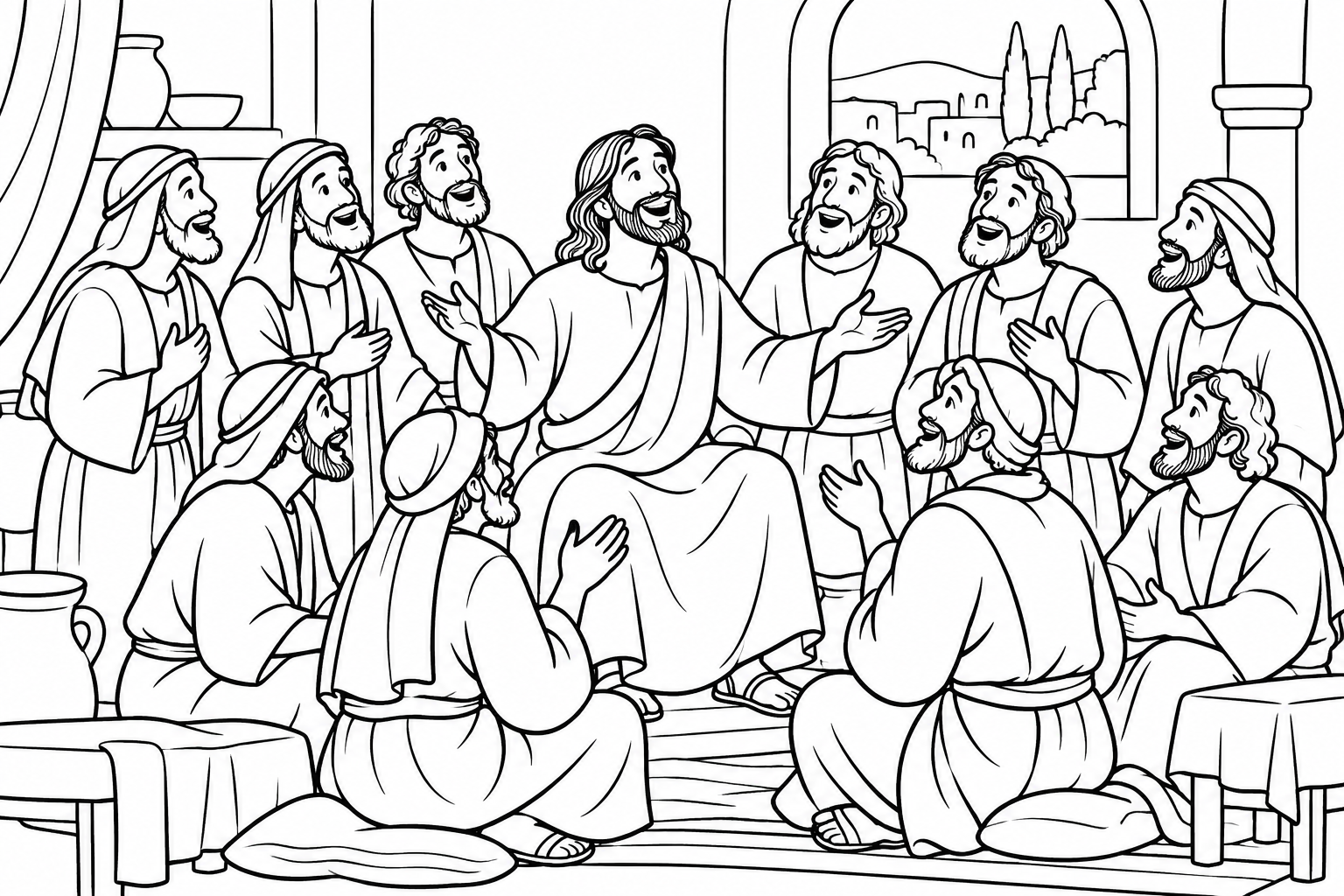 092 Promise of the Holy Spirit — coloring page
